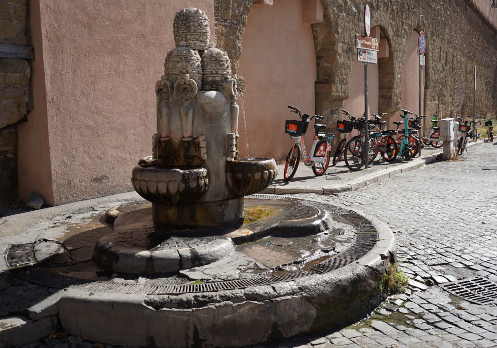 Roman fountain at Vatican City